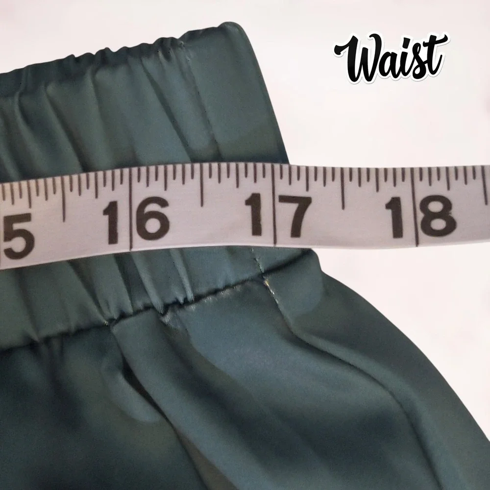 WKND CHASERS Chalk it Up 8 Ball Pants Wide Leg Palazzo Pants Teal Green Size 2XL - Picture 7 of 9